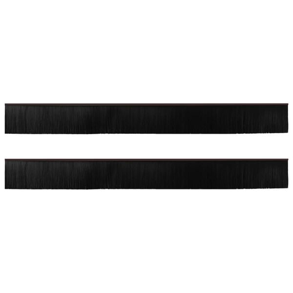 vidaXL Selvh&auml;ftende d&oslash;rb&oslash;rstetninger 2 pcs Brun 100 cm