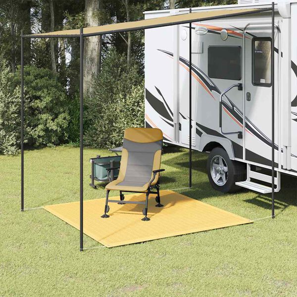 vidaXL Teltteppe 200x200 cm beige