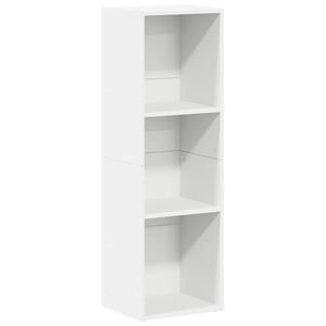vidaXL Bokhylle/TV-benk hvit 36x30x114 cm konstruert tre