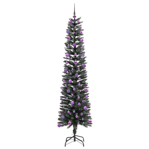 vidaXL Kunstig juletre med 300 LED gr&oslash;nn 210 cm PVC og plast og st&aring;l