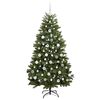 vidaXL Kunstig juletre med 300 LED grønn 180 cm PVC og metall