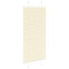 vidaXL pliss&eacute;gardin krem 55x100 cm Stoff Bredde 54,4 cm Polyester