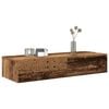vidaXL Vegghylle med skuffer gammelt tre 100x36x19 cm konstruert tre