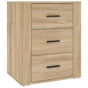 vidaXL Nattbord sonoma eik 50x36x60 cm konstruert tre