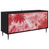 vidaXL TV-skap AACHEN 102 x 33 x 51 cm Svart eik Konstruert tre