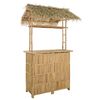 vidaXL Utend&oslash;rs Barbord Naturlig 115 x 95 x 215 cm Bambus