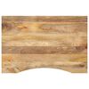 vidaXL Skrivebordsplate med kurve 100x50x2,5 cm heltre grovt mangotre
