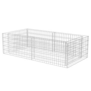 vidaXL Gabion galvanisert st&aring;l 180x90x50 cm