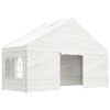 vidaXL Paviljong med tak hvit 5,88x2,23x3,75 m polyetylen