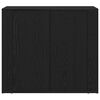vidaXL Serviesskap Svart Eik 80 x 33 x 70 cm Konstruert tre