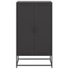 vidaXL Highboard svart 68,5x38,5x123,5 cm stål