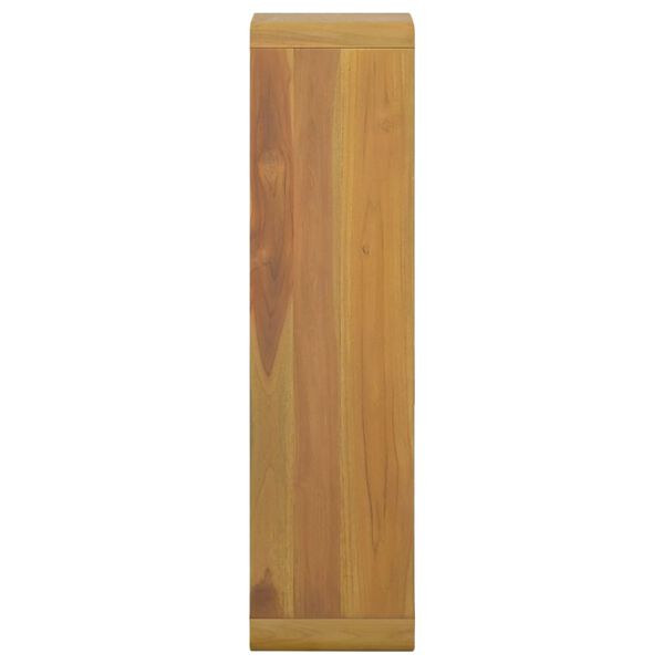 vidaXL Veggmontert baderomsskap 25x25x100 cm heltre teak