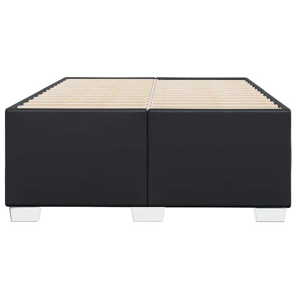 vidaXL Sengeramme uten madrass svart dobbelt kunstlær