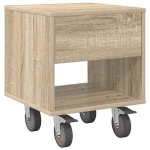 vidaXL Nattbord Sonoma eik 40,5 x 40 x 48 cm Konstruert tre