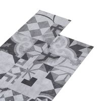 vidaXL Ikke-klebende PVC-gulvplanker 5,26 m² 2 mm grå mønster