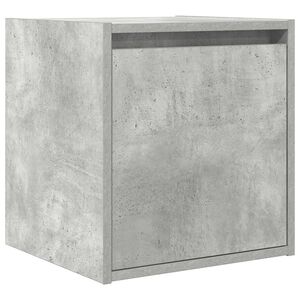 vidaXL Veggmontert nattbord betonggr&aring; 38x34x40 cm