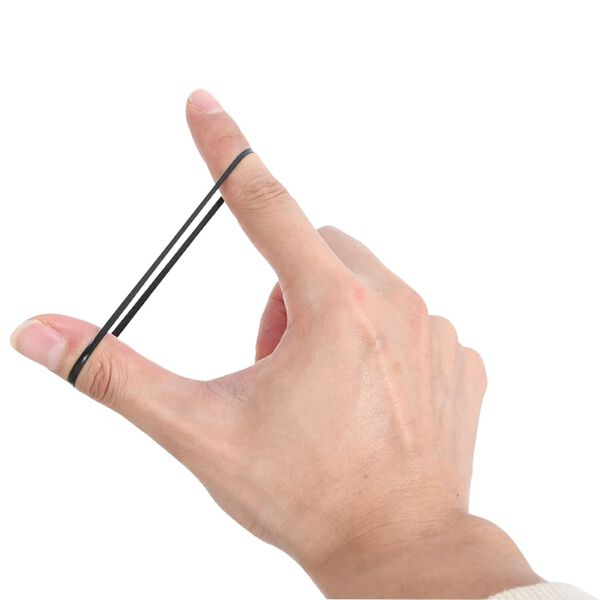 vidaXL H&aring;rstrikker for hester 500 stk svart silikon