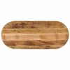 vidaXL Bordplate 110x40x2,5 cm oval grovt heltre mangotre