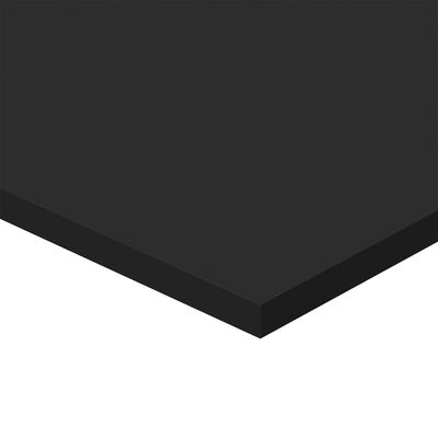 vidaXL Hylleplater 4 stk svart 40x40x1,5 cm sponplate