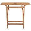vidaXL Utend&oslash;rs spisestue sammenleggbar 5 deler heltre teak