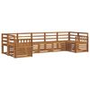 vidaXL Seksjonssofa Sett 7 pcs Naturlig