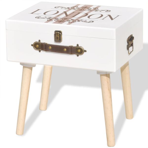 vidaXL Skjenk 40x30x41,5 cm hvit