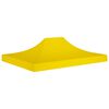 vidaXL Teltduk for festtelt 4,5x3 m gul 270 g/m&sup2;