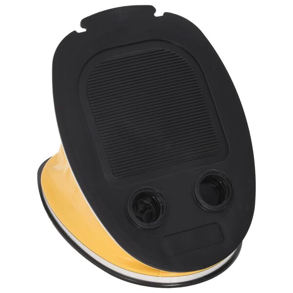 vidaXL Fotpumpe 26x18 cm PP og PE gr&aring; og gul
