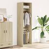 vidaXL Garderobe sonoma eik 50x50x200 cm konstruert tre