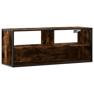vidaXL TV-benk r&oslash;kt eik 100x31x39,5 cm konstruert tre og metall