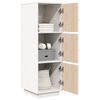 vidaXL Highboard hvit 34x40x108,5 cm heltre furu