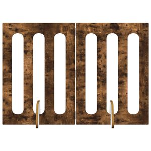 vidaXL Folding Pet Fence 2 stk. R&oslash;kt Eik 100,5 x 38 x 70 cm