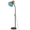 vidaXL Gulvlampe 25 W denimbl&aring; 30x30x100-150 cm E27