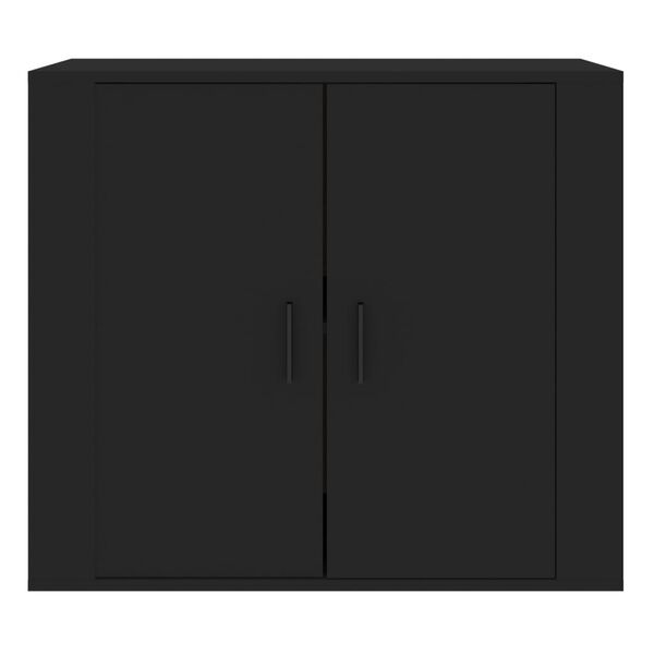 vidaXL Skjenk svart 80x33x70 cm konstruert tre