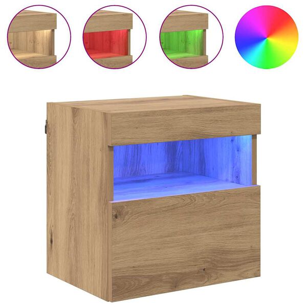 vidaXL TV Veggskap 2 pcs Artisan Eik 40 x 30 x 40 cm Konstruert tre