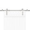 vidaXL Utstyrssett for skyvedør 200 cm rustfritt stål sølv