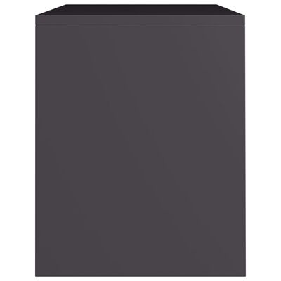 vidaXL Nattbord grå 40x30x40 cm sponplate