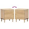 vidaXL Nattbord 2 stk 40x33x46 cm heltre mango