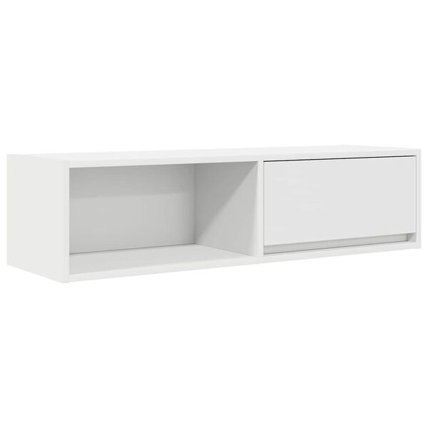 vidaXL TV-benk hvit 100x31x25,5 cm konstruert tre