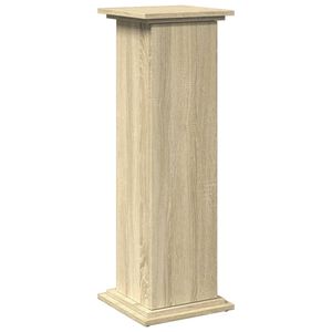 vidaXL Pidestall med oppbevaring sonoma eik 31x30x90 cm konstruert tre