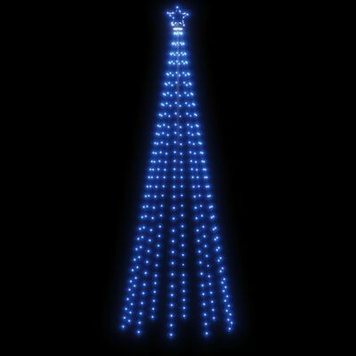 vidaXL Juletre kjegleformet blå 310 lysdioder 100x300 cm