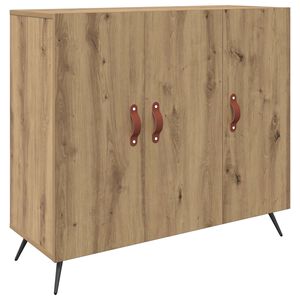 vidaXL Serviesskap Artisan Eik 89,5 x 34 x 80 cm Konstruert tre