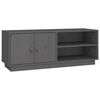 vidaXL TV-benk gr&aring; 105x34x40 cm heltre furu