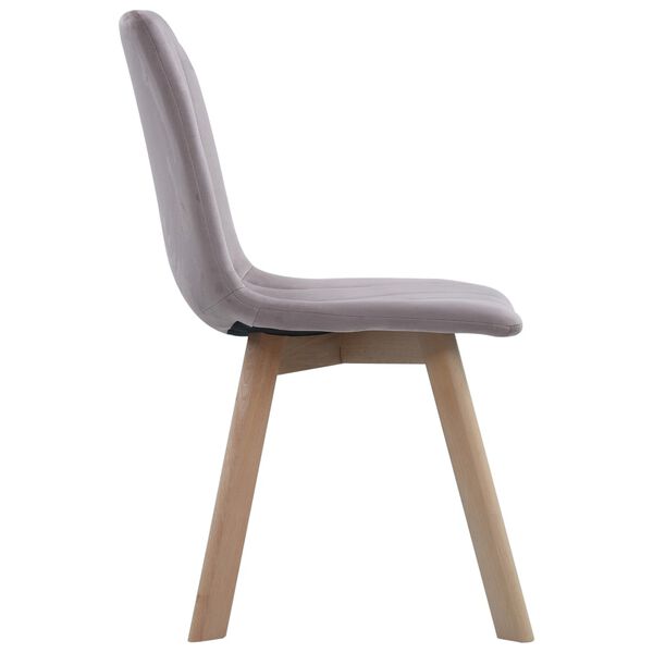 vidaXL Spisestoler 2 stk rosa fløyel