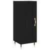 vidaXL Highboard svart 34,5x34x180 cm konstruert tre