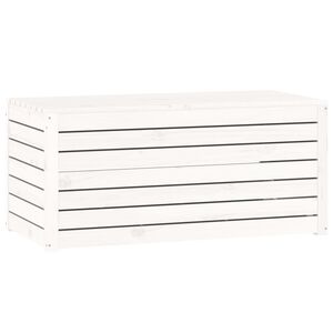 vidaXL Hagekasse hvit 101x50,5x46,5 cm heltre furu