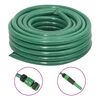vidaXL Hageslange med monteringssett gr&oslash;nn 0,75" 100 m PVC