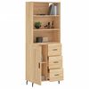 vidaXL Highboard sonoma eik 69,5x34x180 cm konstruert tre