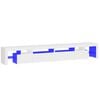 vidaXL TV-benk med LED-lys hvit 260x36,5x40 cm