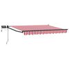 vidaXL Manuell utvidbar markise med LED-lamper 3 x 2,5 m